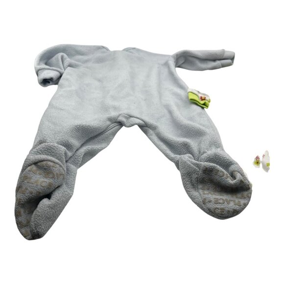 Lot of 2 Baby Girl One Piece Footed Pajamas 3-6M Floral Long Sleeves Crew Neck - Picture 15 of 16